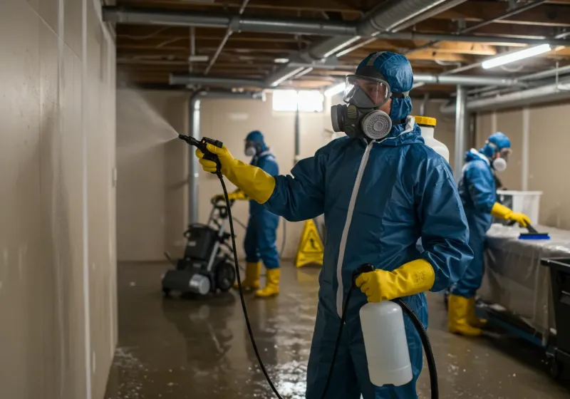 Basement Sanitization and Antimicrobial Treatment process in Marine Corps Base Hawaii - MCBH, HI
