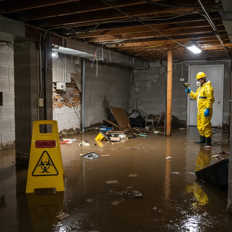 Flooded Basement Electrical Hazard in Marine Corps Base Hawaii - MCBH, HI Property